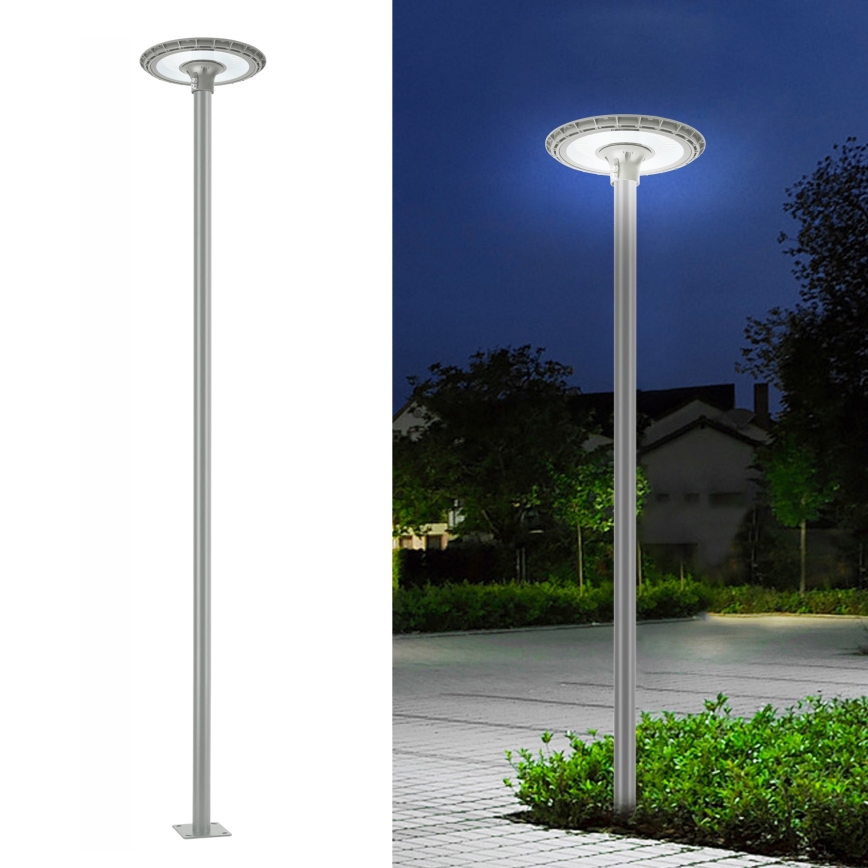 Brilagi - Asta metallica per palo di illuminazione esterna URBAN 3 m, Ø 58 mm, grigia