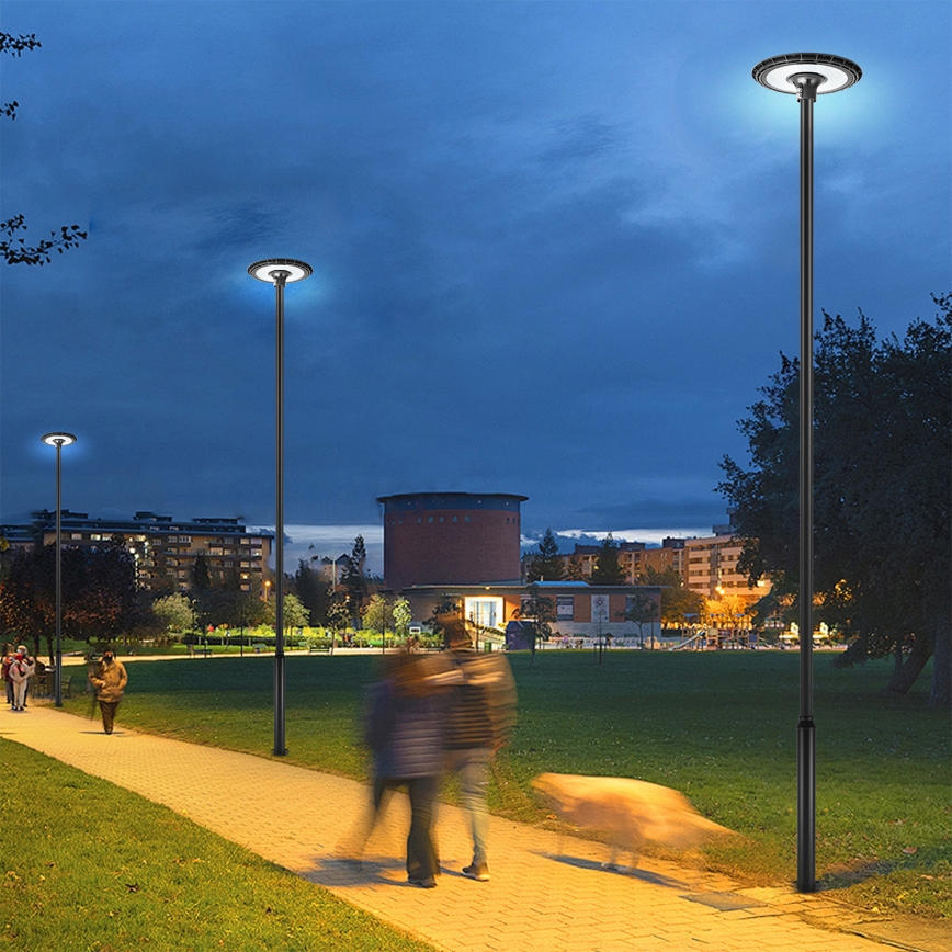 Brilagi - Asta in metallo per palo d'illuminazione esterna URBAN, 5 m, diam. 58 mm, nera