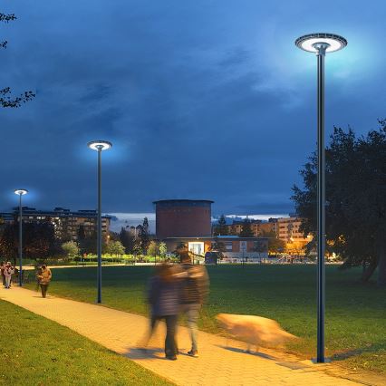 Brilagi - Asta metallica per palo d'illuminazione esterna URBAN, 4 m, diam. 58 mm, antracite