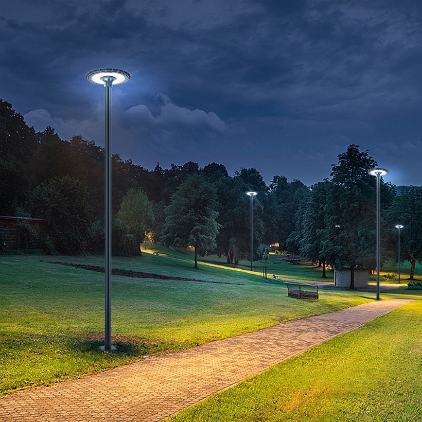 Brilagi - Asta metallica per palo d'illuminazione esterna URBAN, 4 m, diam. 58 mm, antracite