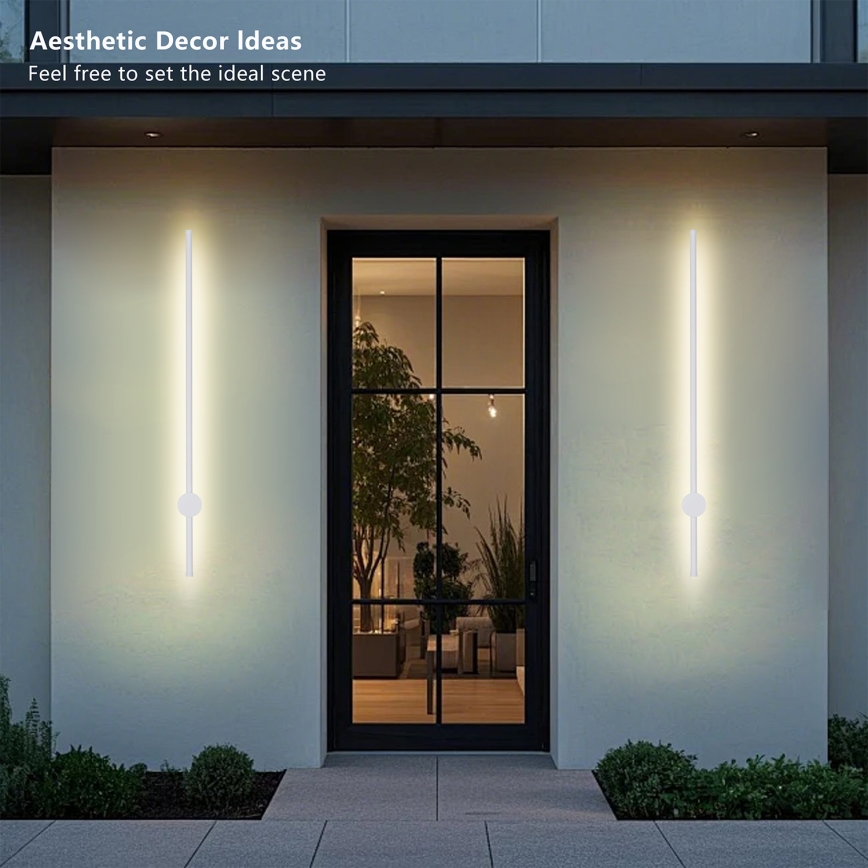 Brilagi - Applique LED da esterno AURA LED/20W/230V 3000K IP54 97 cm bianco CRI 90