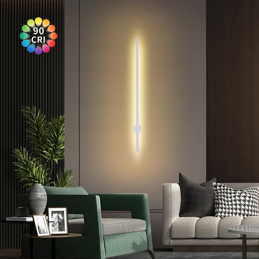 Brilagi - Applique LED da esterno AURA LED/20W/230V 3000K IP54 97 cm bianco CRI 90