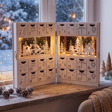 BRILAGI - Calendario dell'Avvento a LED/2xAA