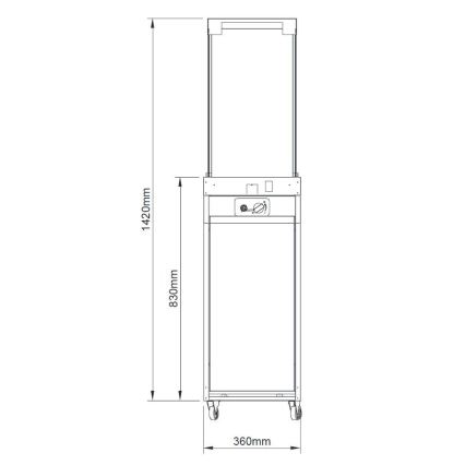 BRILAGI - Camino a gas da esterno FLARO GAS 142x36 cm 8kW 1xAAA ruggine/marrone + copertura protettiva