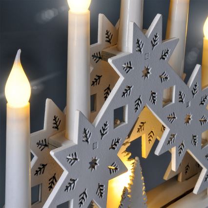 Brilagi - Candelabro natalizio a LED 5xLED/2xAA
