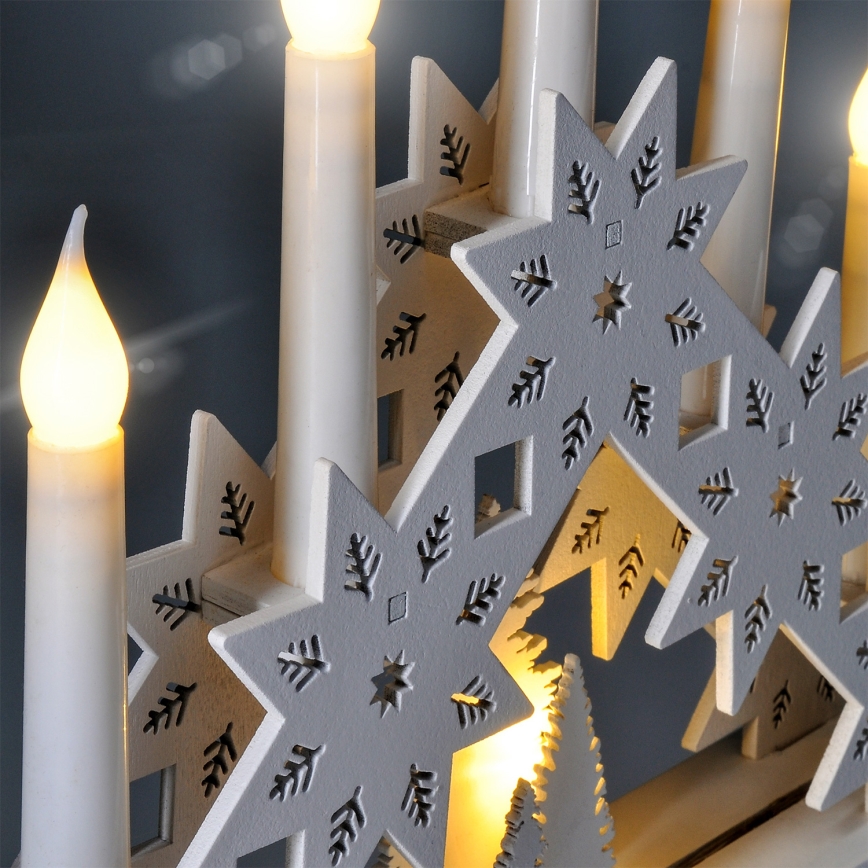 Brilagi - Candelabro natalizio a LED 5xLED/2xAA