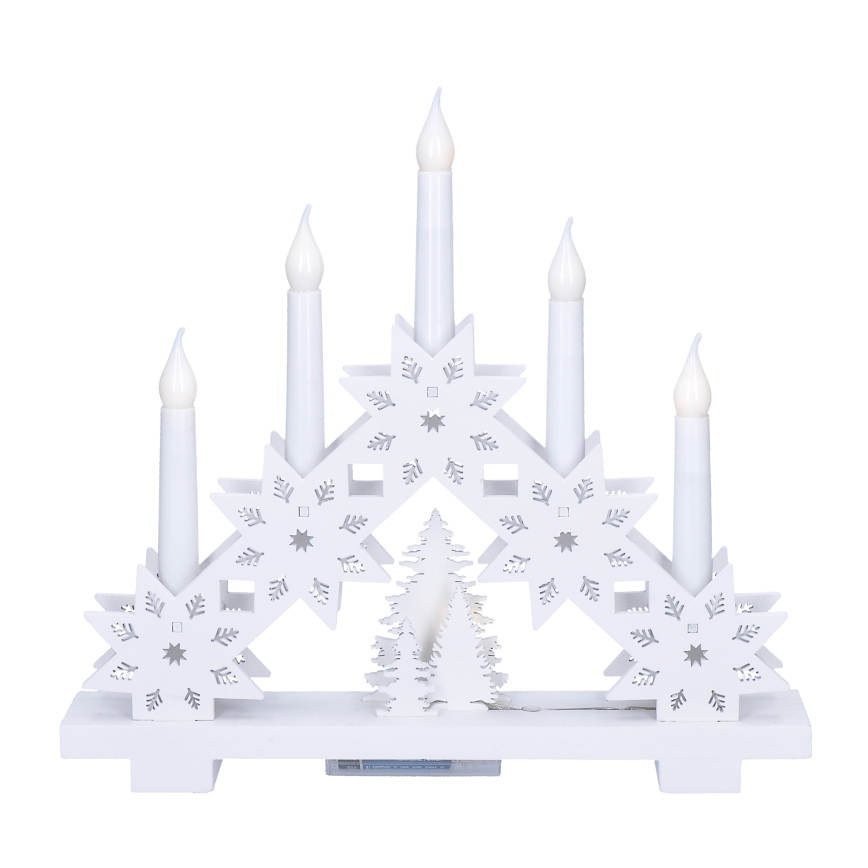 Brilagi - Candelabro natalizio a LED 5xLED/2xAA