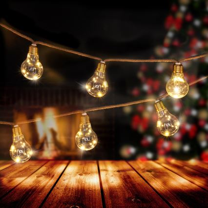 Brilagi - Catena decorativa a LED 10xLED/3xAA 1,8m bianco caldo