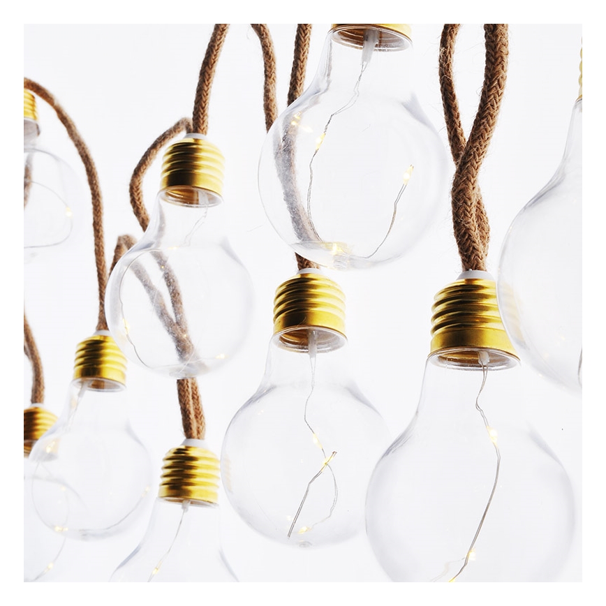 Brilagi - Catena decorativa a LED 10xLED/3xAA 1,8m bianco caldo