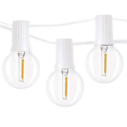 Brilagi - Catena decorativa da esterno LED GHIRLANDA 25xE12 20m bianco IP44 bianco caldo