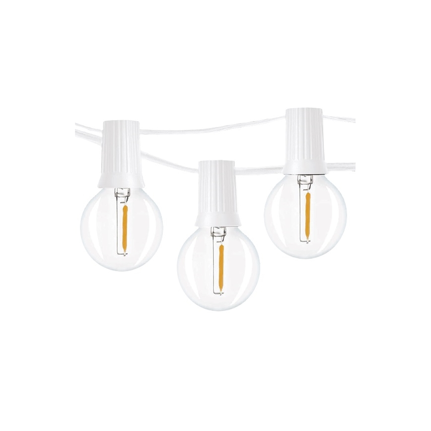 Brilagi - Catena decorativa da esterno LED GHIRLANDA 25xE12 20m bianco IP44 bianco caldo