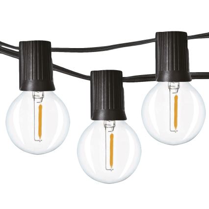 Brilagi - Catena decorativa da esterno LED GHIRLANDA 25xE12 20m IP44 bianco freddo