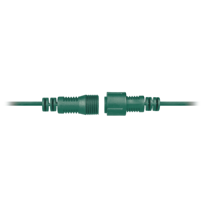 Brilagi - Catena decorativa da esterno LED GHIRLANDA 25xE12 20m verde IP44 bianco caldo