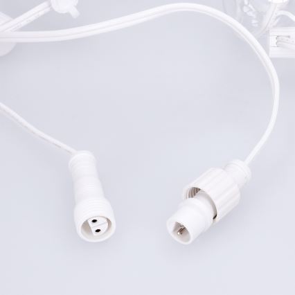 Brilagi - Catena decorativa LED per esterni Ghirlanda 25xE12/0,8W/230V 20m bianca IP44 bianco caldo