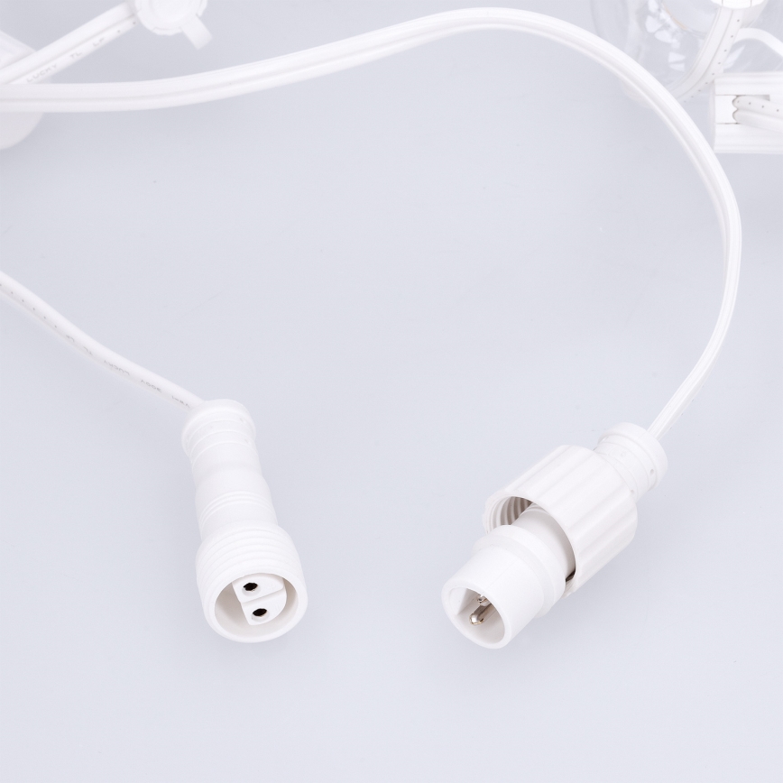 Brilagi - Catena decorativa LED per esterni Ghirlanda 25xE12/0,8W/230V 20m bianca IP44 bianco caldo