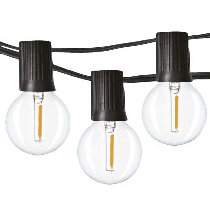 Brilagi - Catena decorativa LED per esterni GIRLANDA 25xE12/0,8W/230V 20m IP44 bianco freddo