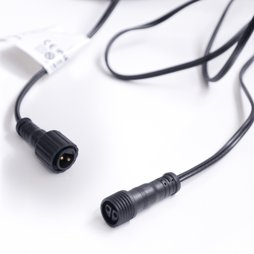 Brilagi - Catena luminosa decorativa LED da esterno GHIRLANDA 25xE12/0,6W/230V 20m nero IP44 bianco caldo + telecomando