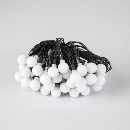 Brilagi - Catena decorativa solare a LED BUBBLE, 50 LED, 8 funzioni, 7 m, IP65, bianco caldo, 600 mAh