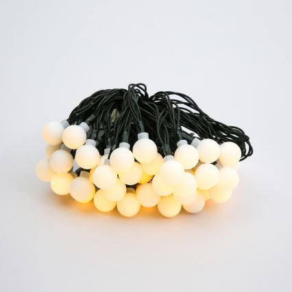 Brilagi - Catena decorativa solare a LED BUBBLE, 50 LED, 8 funzioni, 7 m, IP65, bianco caldo, 600 mAh