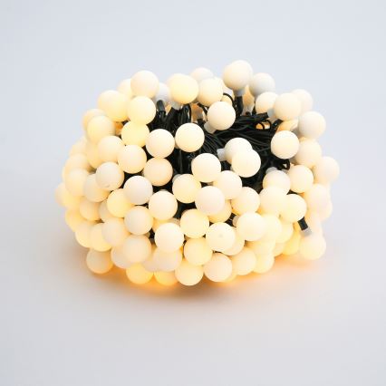 BRILAGI - Catena luminosa solare LED decorativa BUBBLE 200 LED / 8 funzioni, 20 m, IP65, bianco caldo, 800 mAh