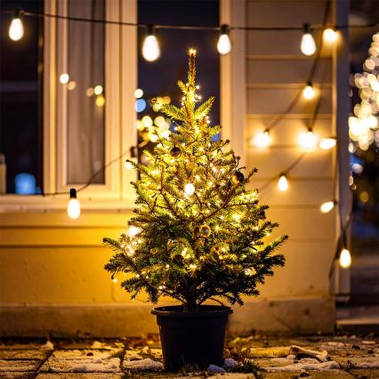 Brilagi - catena luminosa decorativa da esterno 10x LED / 3x AA 3,2 m IP44 bianco caldo