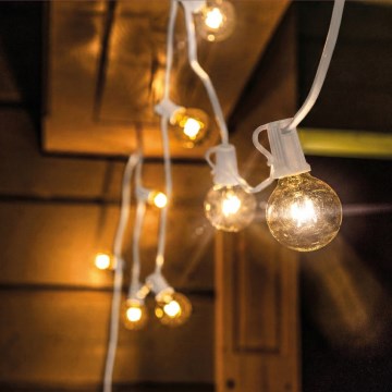 Brilagi - Catena luminosa decorativa da esterno a LED GIRLANDA 10xE12/0,6W/230V 8m bianco IP44 bianco caldo