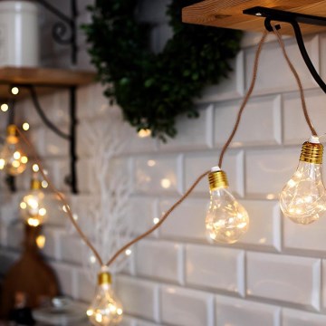 BRILAGI - Catena luminosa decorativa LED 10xLED/3xAA 1,8m bianco caldo