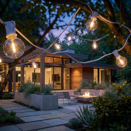 Brilagi - Catena luminosa decorativa da esterno a LED GIRLANDA 10xE12/0,6W/230V 8m bianco IP44 bianco caldo