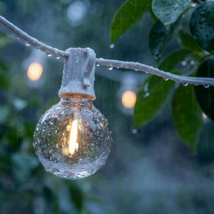 Brilagi - Catena luminosa decorativa da esterno a LED GIRLANDA 10xE12/0,6W/230V 8m bianco IP44 bianco caldo