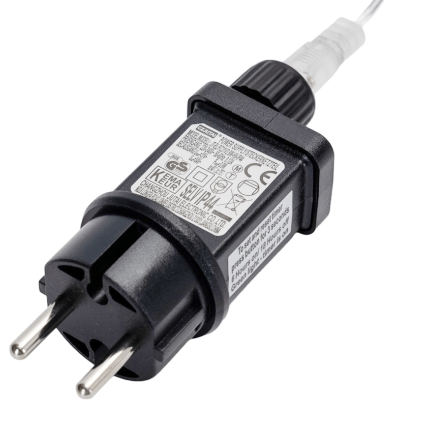 Brilagi - Catena luminosa LED da esterno 200 LED / 8 funzioni 13x0,6 m IP44 bianco freddo
