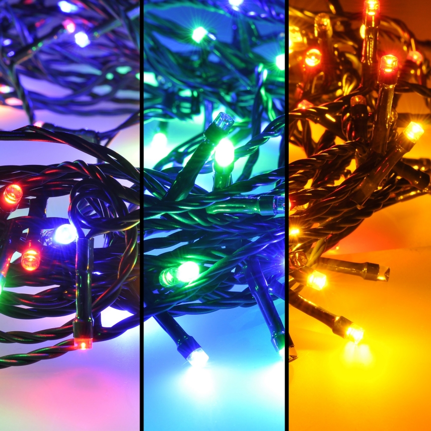 Brilagi - Catena luminosa LED da esterno 200 LED/8 funzioni, 23 m, IP44, multicolore
