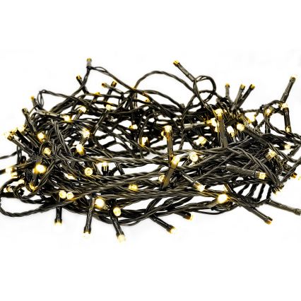 Brilagi - Catena luminosa LED per esterni 100 LED/8 funzioni 13 m IP44 bianco caldo