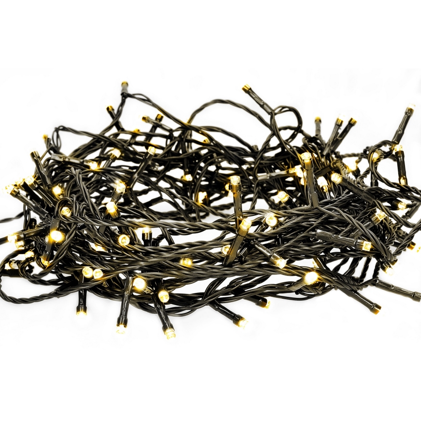 Brilagi - Catena luminosa LED per esterni 100 LED/8 funzioni 13 m IP44 bianco caldo