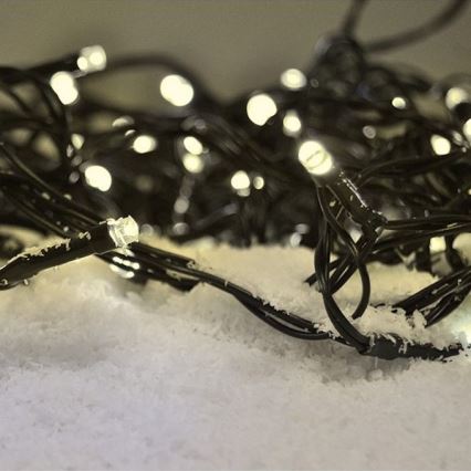 Brilagi - Catena luminosa LED per esterni 100 LED/8 funzioni 13 m IP44 bianco caldo
