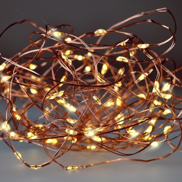Brilagi - Catena luminosa LED per Natale 100xLED/3xAA 10m bianco caldo