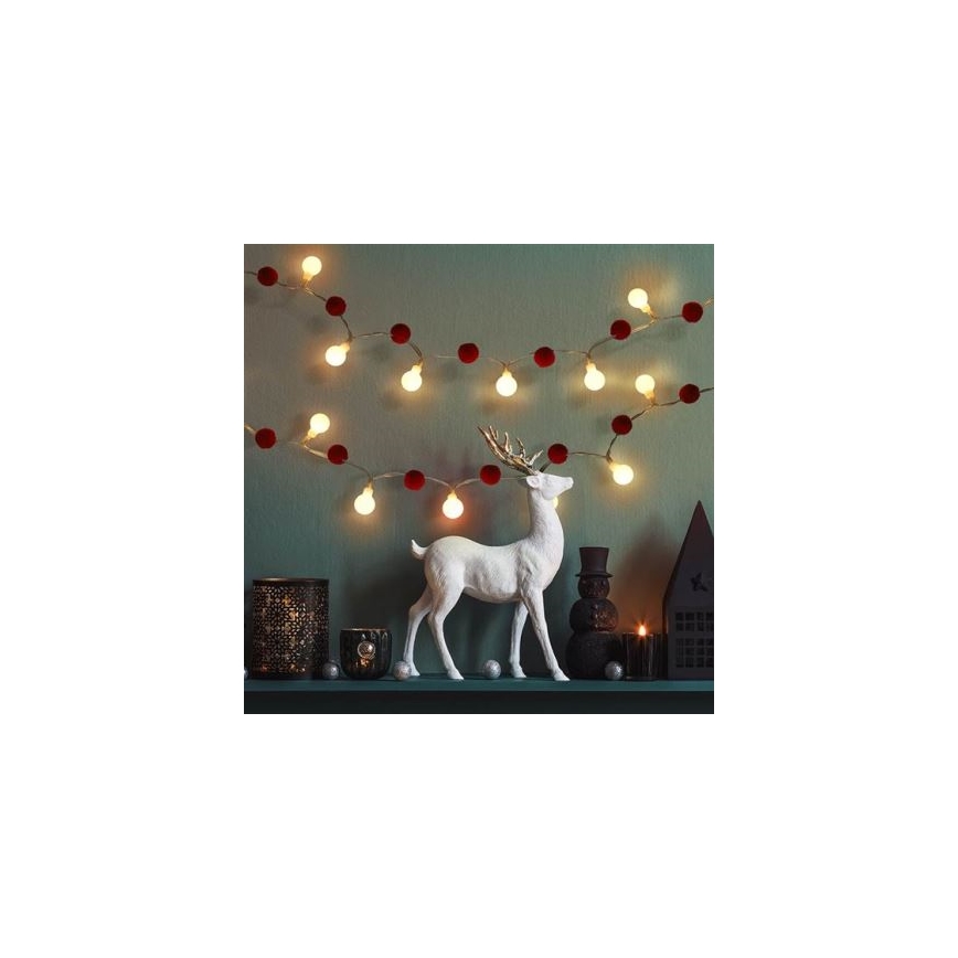 BRILAGI - catena luminosa LED per Natale 20xLED/2xAA 1,8m bianco caldo
