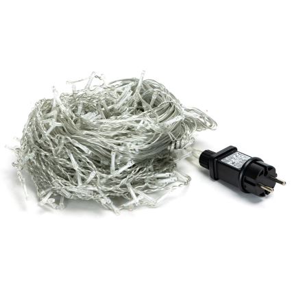 Brilagi - Catena luminosa natalizia a LED da esterno 400 LED/8 funzioni 23 x 0,6 m IP44 bianco caldo