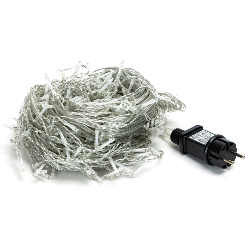 Brilagi - Catena luminosa natalizia a LED da esterno 400 LED/8 funzioni 23 x 0,6 m IP44 bianco caldo