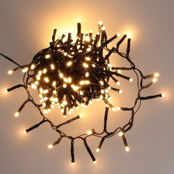 BRILAGI - Catena luminosa natalizia a LED per esterni, 200 LED, 9 m, IP44, bianco caldo