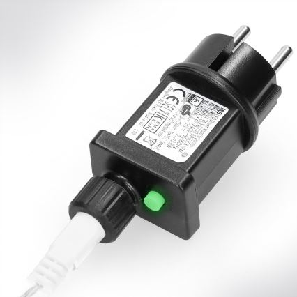 Brilagi - Catena luminosa natalizia LED da esterno 200 LED/8 funzioni 13m IP44 bianco freddo effetto ghiacciolo