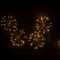 Brilagi - Catena luminosa natalizia LED da esterno, 150 LED, 5 m, IP44, bianco caldo, effetto scintillante