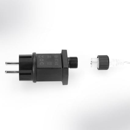 Brilagi - Catena luminosa natalizia LED da esterno, 150 LED, 5 m, IP44, bianco caldo, effetto scintillante