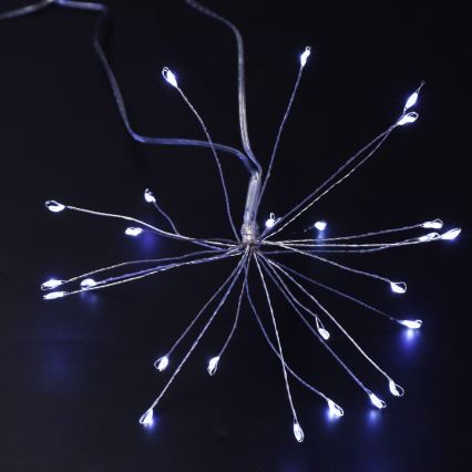 Brilagi - Catena luminosa natalizia LED da esterno 150 LED 5 m IP44 bianco freddo effetto fuochi d'artificio