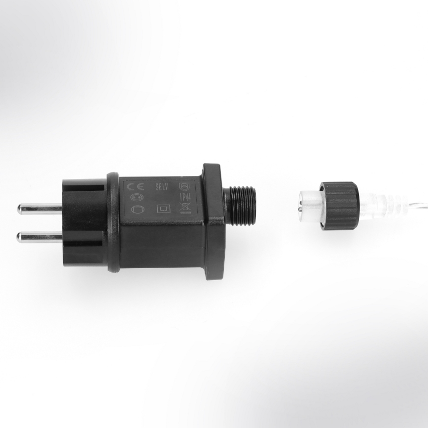 Brilagi - Catena luminosa natalizia LED da esterno 150 LED 5 m IP44 bianco freddo effetto fuochi d'artificio