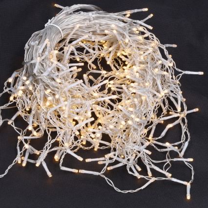 Brilagi - Catena luminosa natalizia LED da esterno 360 LED, 8 modalità, 14 m, IP44, bianco caldo, effetto stalattite