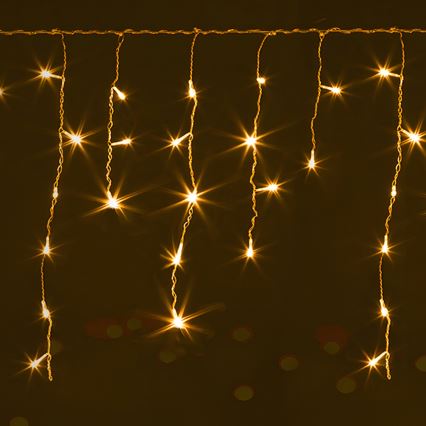 Brilagi - Catena luminosa natalizia LED da esterno 400xLED/8 funzioni 23x0,6m IP44 bianco caldo