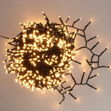 BRILAGI - Catena luminosa natalizia LED da esterno 800 LED, 21 m, IP44, bianco caldo