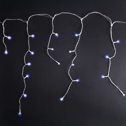 Brilagi - Catena luminosa natalizia LED per esterni 400 LED/8 funzioni 23 m IP44 bianco freddo