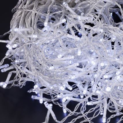 Brilagi - Catena luminosa natalizia LED per esterni 400 LED/8 funzioni 23 m IP44 bianco freddo