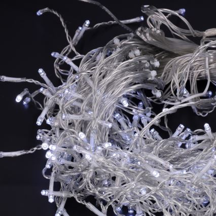 Brilagi - Catena luminosa natalizia LED per esterni 400 LED/8 funzioni 23 m IP44 bianco freddo